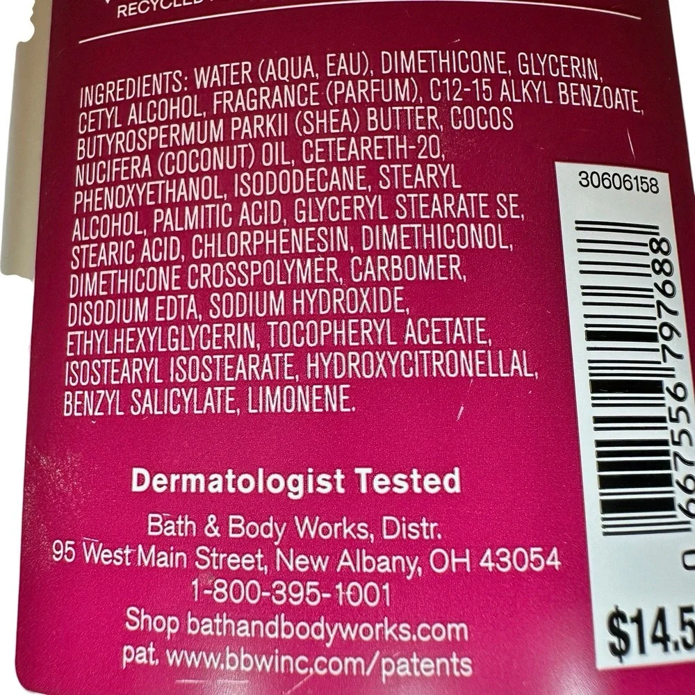 Bath & Body Works Autumn Drive Body Lotion 8 oz Fall Raspberry Amber NEW